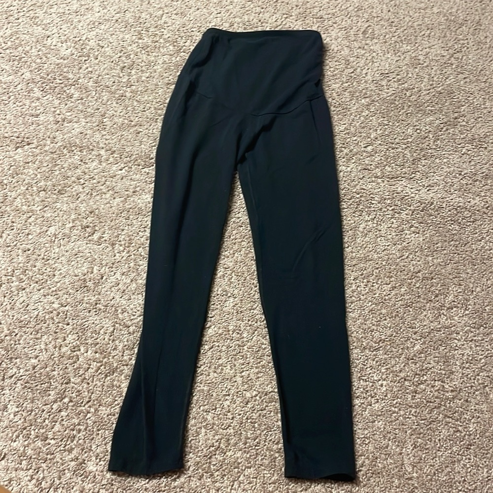 Black maternity leggings